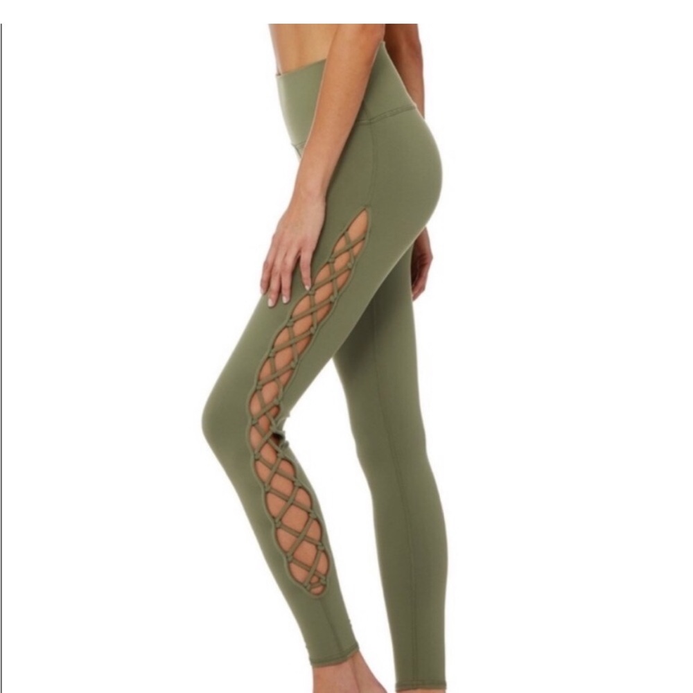 Alo Yoga high waisted interlace lace up legging